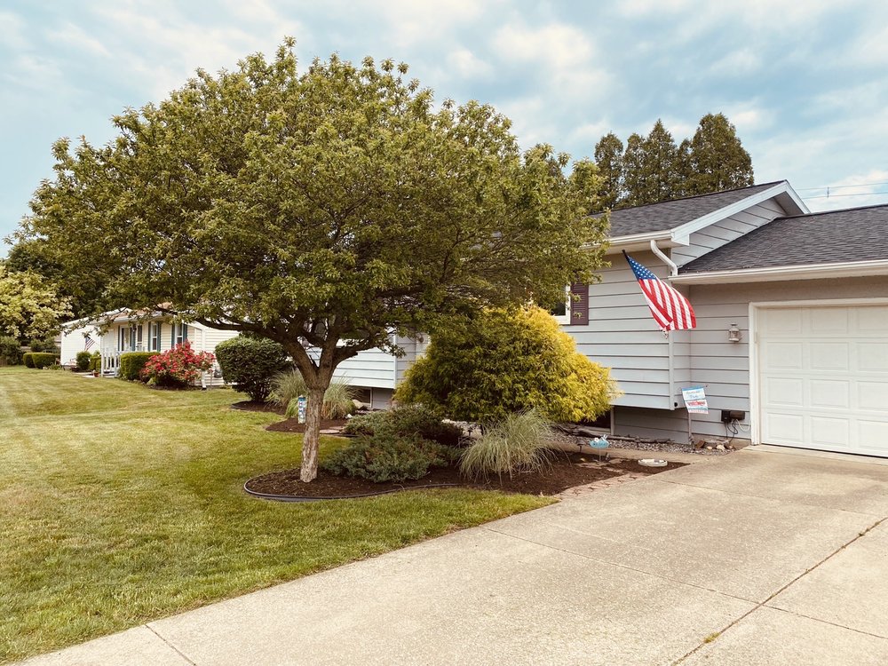 Landscape construction and excavation work for a residential property