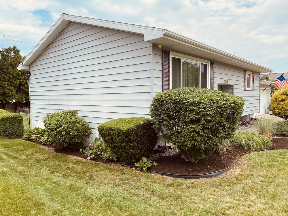 Well-maintained commercial property with professional landscaping and clean grounds